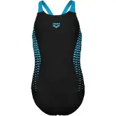 Arena Kinder Schwimmanzug GIRL'S OPENINGS SWIMSUIT V BACK