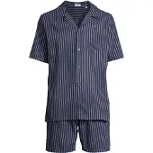 Seidensticker Schlafanzug Classic Twill in Navy | Gr.: 54