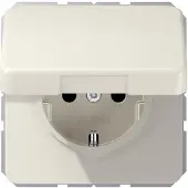 JUNG Steckdose 1f cws glz CD UP Klappd IP20 CD1521BFKL