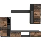 AX Living Hochwertige Wohnwand Formilo 240 cm – Modern in Matera & Oldstyle