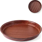 Hendi Serviertablett rund Ø 420 mm Woodform Antirutsch
