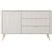 AX Living Modern Schubladen Sideboard Vespasia 138 T3S – 138,2cm Beige