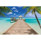 Overig Fototapete "Beach Resort - Größe 368 x 254 cm" bedruckt glatt Wohnzimmer, Schlafzimmer