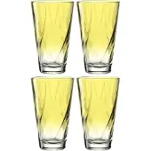 Leonardo Tumbler Twist Yellow 300 ml (4er-Set)