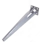 TRUTZHOLM Bodenhülse Einschlaghülse für Ø 40 mm Bodeneinschlaghülse 50 cm Länge Zaunpfa...