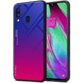 Cadorabo TPU 2 Farben Glas Cover