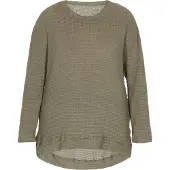 Usha Bluse in großen Größen Frauen Moosgrün