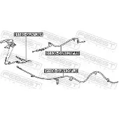 FEBEST Seilzug, Feststellbremse 01100-GUN126LH
