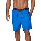 Riverso Badehose Herren Regular Fit RIVBobby - Bright Royal Blue-Black - L