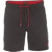 Riverso Badehose Herren RIVDavid Regular Fit - Black Red (24001) - 5XL