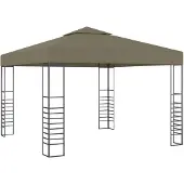 vidaXL Gartenzelt 3x3 m Taupe 180 g/m²