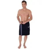 WEWO-FASHION Herren Saunakilt 9590 mit Tasche 50x145 | night-blue - blau