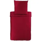 Bassetti Mako-Satin Bettwäsche Uni Bettbezug einzeln 200x200 cm | amaranto-1190 - rot
