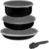 5 Five Kochtopf mit Deckel und abnehmbarem Griff - 7 Teile
