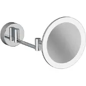 Kludi VELA R LED-Kosmetikspiegel 5899505W Vergrößerung 3-fach, Wandmontage, chrom