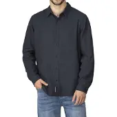 Riverso Leinenhemd Herren Regular Fit RIVFabio Regular Fit Blau S
