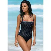 LASCANA Badeanzug "Kimer" mit modernem Print und Shaping-Effekt