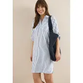 Cecil Midikleid Brusttasche im Streifendesign