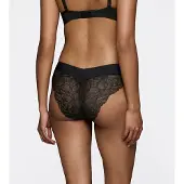 Triumph Slip "Body Make-Up Illusion Lace" florale Stretch-Spitze, hoher Beinausschnitt, weiche Microfaser