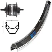 Exal Hinterrad Moy-Dyn.3N31 36T Zx 19
