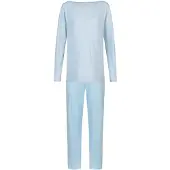Mey Pyjama Serie Simple Stripes Alice Blue | Größe 44