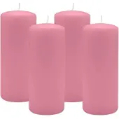 Kopschitz Kerzen 4er Set Adventskranzkerzen Altrosa Ø 60 x 120 mm