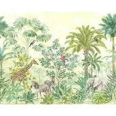 Komar Vliestapete "Digitaldruck Vlies - Jungle Adventure - Größe 350 x 280 cm" bedruckt glatt Kinderzimmer