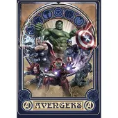 Komar Vliestapete "Digitaldruck Vlies - Avengers Ornament - Größe 200 x 280 cm" bedruckt glatt Kinderzimmer