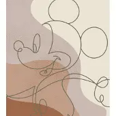 Overig Vliestapete "Digitaldruck Vlies - Mickey Line Drawing - Größe 250 x 280 cm" bedruckt glatt Kinderzimmer