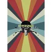 Overig Vliestapete "Digitaldruck Vlies - Star Wars Hyperspace - Größe 200 x 280 cm" bedruckt glatt Kinderzimmer
