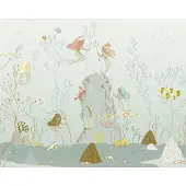 Overig Vliestapete "Digitaldruck Vlies - Mermaids - Größe 350 x 280 cm" bedruckt glatt Kinderzimmer
