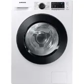 Samsung WD81T4049CE/EG, Frontlader, Freistehend, Schwarz, Weiß, Links, Tasten, Drehregler, LED