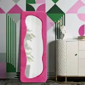 Dmora Spiegel Parnaiba 40x160h cm Rosa, Strukturstoff