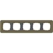 Gira Abdeckrahmen 5f E3 Umbra/Anthrazit 0215426