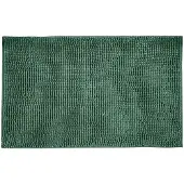 All stars Wenko Allstar Chenille-Badematte – 50 x 80 cm – Dunkelgrün – Polyester – rutschfest