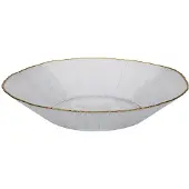 Home Styling Collection Szklana misa złotą obwódką DATURA, 30 cm