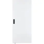 Vente-unique Schiebetür aus Holz und MDF mit unsichtbarer Schiene - Weiß - 83 x 210 cm - SOMIRI