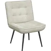 vidaXL Relaxsessel Creme 64x74x84 cm Samt Sessel Esszimmersessel