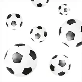 Mank Airlaid Serviette Fussball, 40 x 40 cm, 50 Stück -