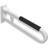 Hewi 801 Stützklappgriff 801.50.22186 850 mm, sand, mit Armpolster schwarz