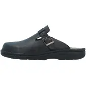 Berkemann Max-Plus Clogs Hochflexible Pantolette für optimalen Tragekomfort, Lederbezogenes Fußbett passt sich individuell an, Gepolsterte Riemen sorgen für sicheren Halt schwarz 40 EU