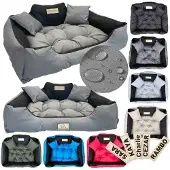 AIO Factory Hundebett KINGDOG Laufstall 115x95 cm personalisiert wasserdicht dunkelgrau