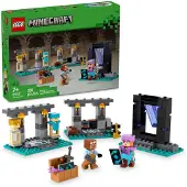 LEGO Minecraft Die Rüstkammer Bausatz, Enthält Figuren Alex und Rüstmeister, Spielzeug für Gamer und Kinder