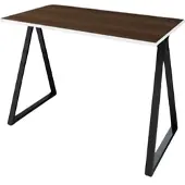 Letti Schreibtisch Wye 110x60 cm – Schwarz mit Wengue Dekor