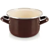 Orion Emaillierter Kochtopf MARRON 16 cm, 1,4 l