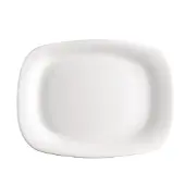 Orion Półmisek szklany BIAŁY prostokątny talerz patera szklana 28x21 cm uniwersalny
