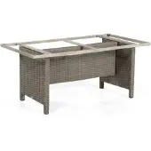 Müsing Base-Polyrattan Tischgestell Aluminium Stone-grey