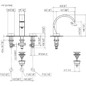 Dornbracht 20713811-42 WT-3-Lochbatt. mit Ablaufgarnitur CYO