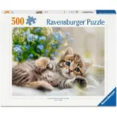 Ravensburger Erwachsenenpuzzle 500 Teile - Süßes Kätzchen