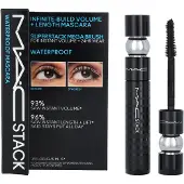 MAC MACStack Waterproof Wimperntusche Black 12 ml